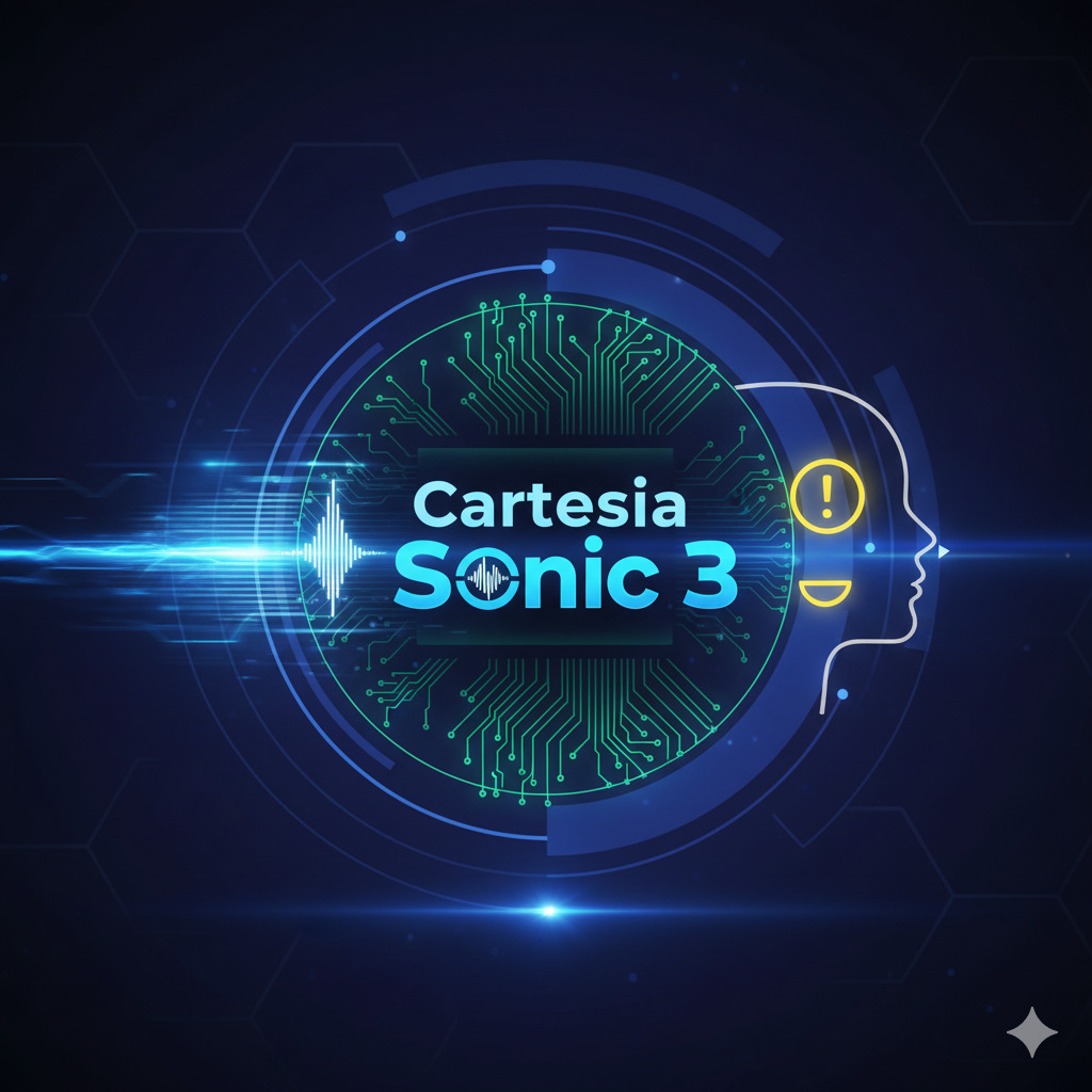 Cartesia（カルテシア）のリアルタイムTTSモデル「Sonic 3」を徹底解説。応答開始100ミリ秒未満の超低遅延と、感情（興奮、笑いなど）を込めた人間らしい表現力が特徴です。料金体系（クレジット制）や、カスタマーサポート・ゲームでの活用事例、技術的特徴（SSM）を詳しく解説。音声エージェントの未来を築くSonic 3の全てがわかります。